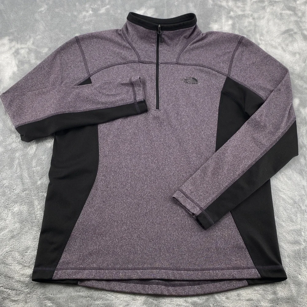 The North Face Mens Purple Heather Quarter Zip‎ Pullover NF00CP4A Size Medium